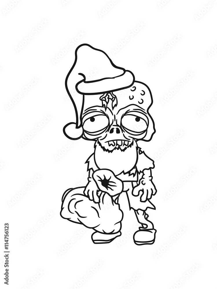 christmas santa claus santa claus gifts sack nicholas winter zombie funny undead horror monster halloween christmas santa claus santa claus gifts sack nicholas winter zombie funny undead horror monster halloween