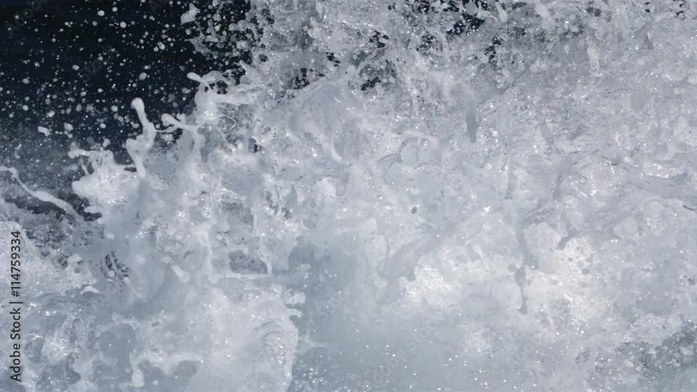 Segment of the foaming crest of an ultra-slow motion wave Segment of the foaming crest of an ultra-slow motion wave