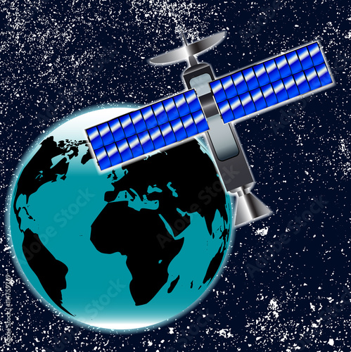 Satellite Over Earth
