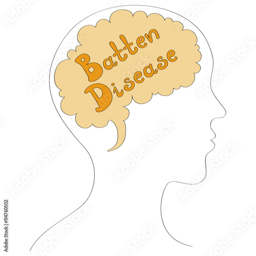 Batten disease vector background