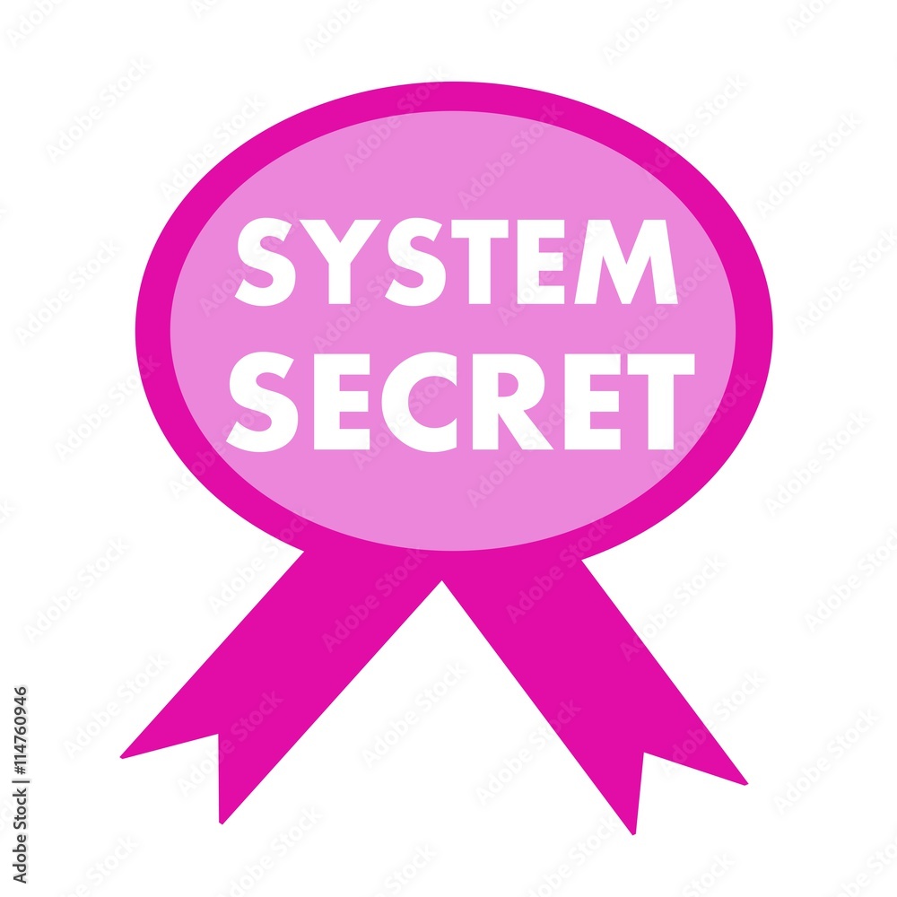 system secret white wording on background pink ribbon system secret white wording on background pink ribbon