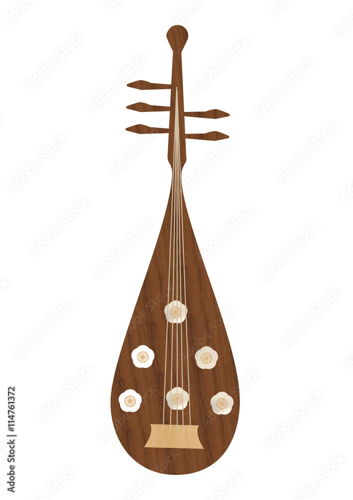 琵琶 ビワ 民族楽器 五弦 5弦 弦楽器 - 弦楽器、ギター