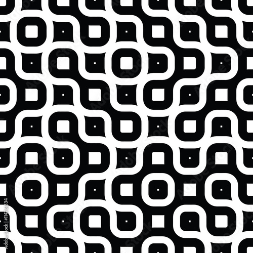 Seamless Black And White Maze