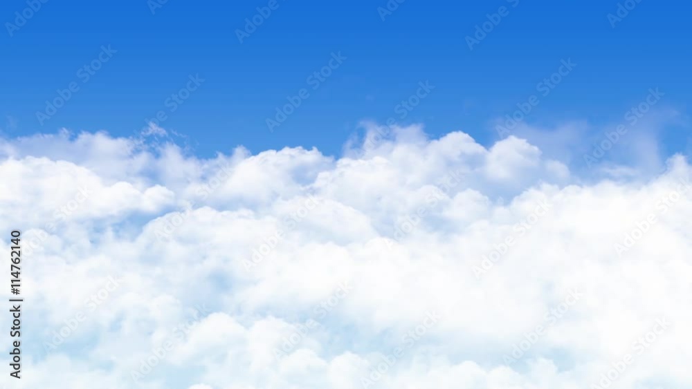Flying above the clouds, seamless loop
Flying above the clouds, seamless loop