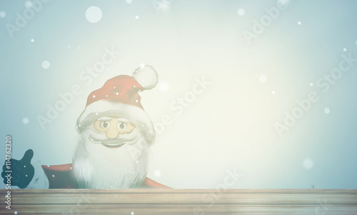 3d render santa claus moder...