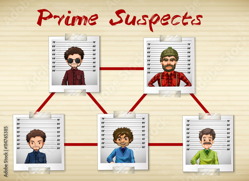 Photos of men being prime suspect