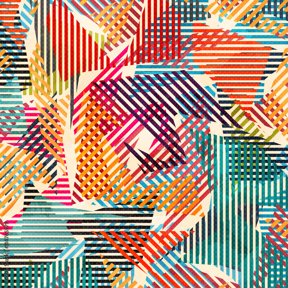 Fototapeta graffiti color geometric abstract pattern