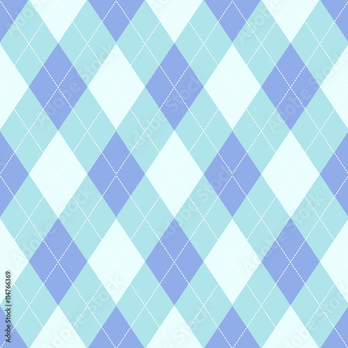 Seamless argyle pattern. Diamond shapes background.