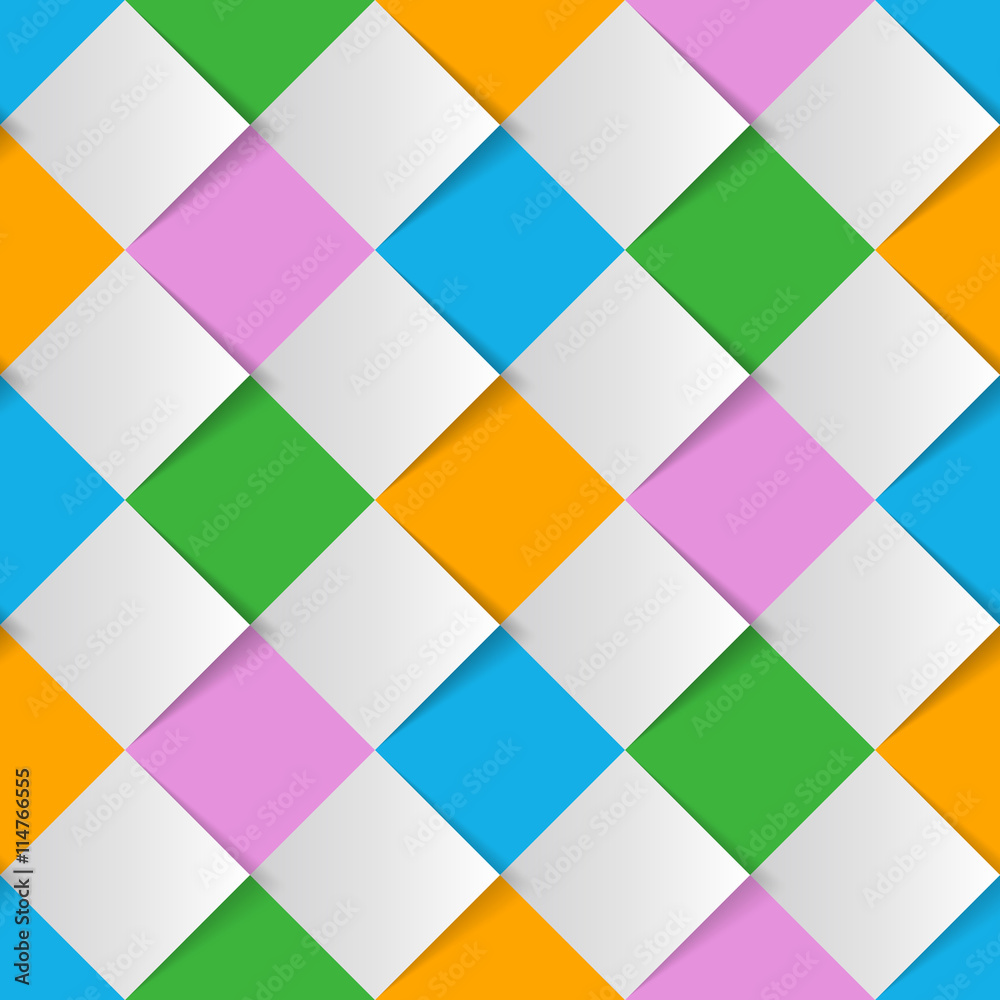 Vector Background #Harlequin Check_Colorful