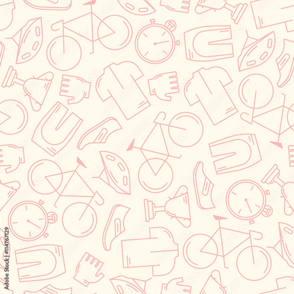 Seamless pattern with cycling attributes Seamless pattern with cycling attributes