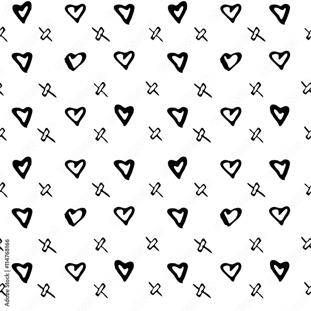 Naklejka hearts_pattern
