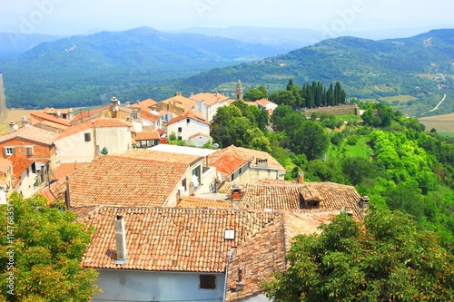Motovun house roofs, Istria, Croatia