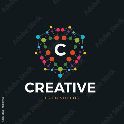 Creative People logo  education logo People brand identity