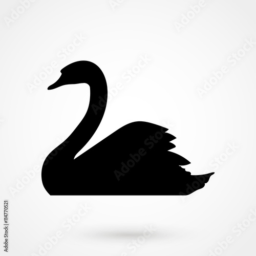 Fototapeta swan icon