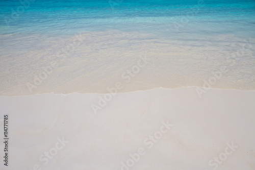 Fototapeta Naklejka Na Ścianę i Meble -  Wave of the sea on the sand beach