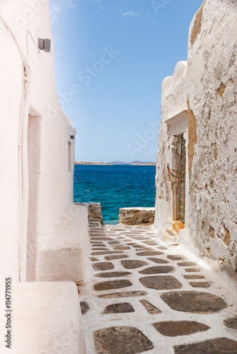 Traditional greek house on Mykonos island, Greece