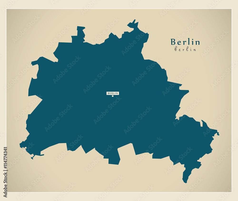 Modern Map - Berlin DE new design refreshed