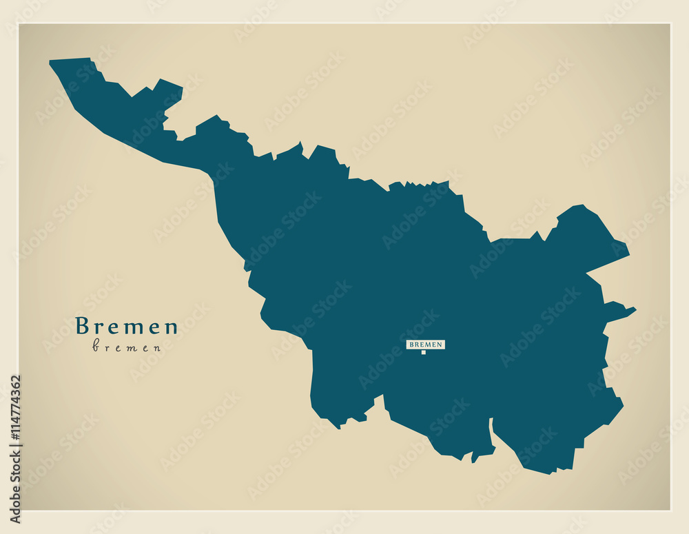 Modern Map - Bremen DE new design refreshed