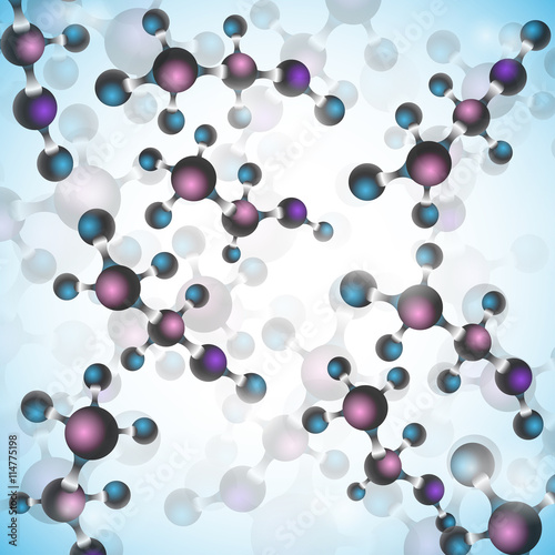 multicolor alcohol molecules background for fabric, paper and web design
