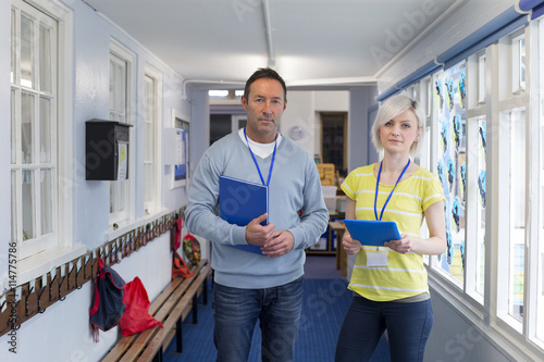 Two Teachers in the Corridor photo