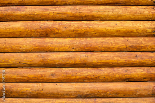 View of log wall