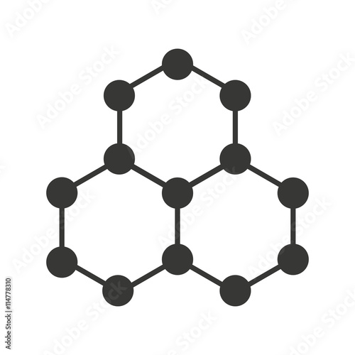molecular structure isolated icon design