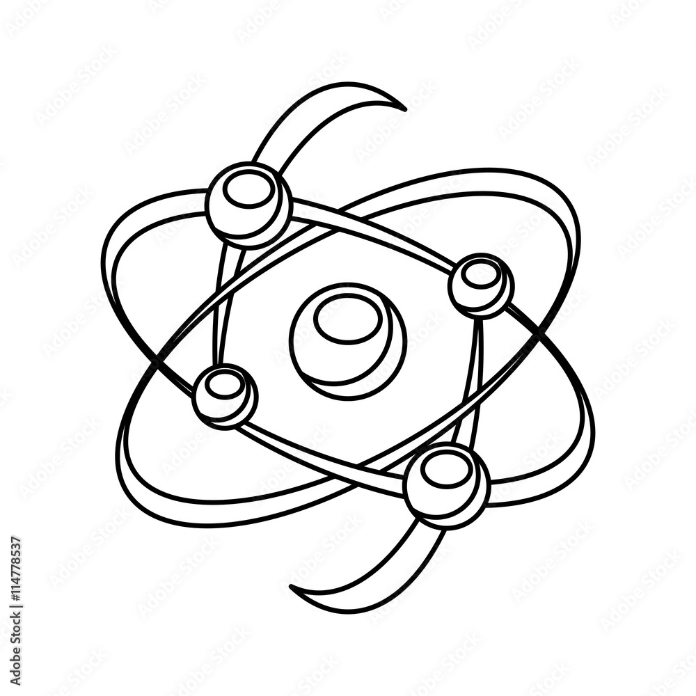 molecular structure isolated icon design molecular structure isolated icon design