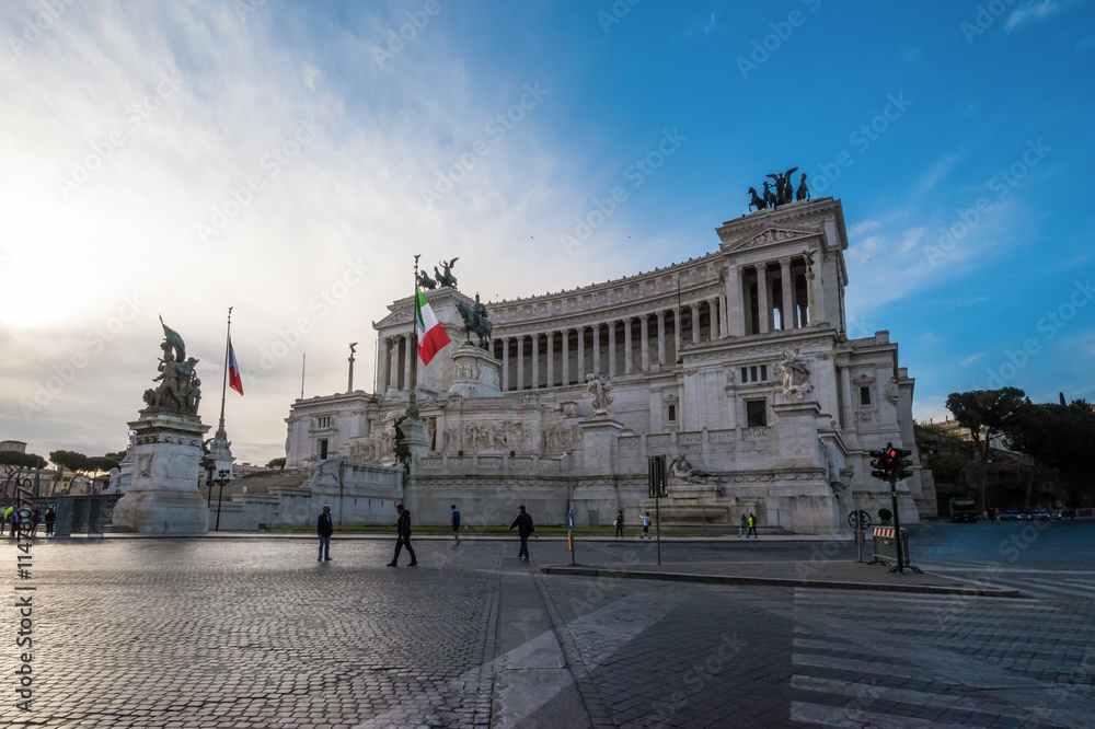 Rome, the capital of Italy. In this picture: Vittoriano