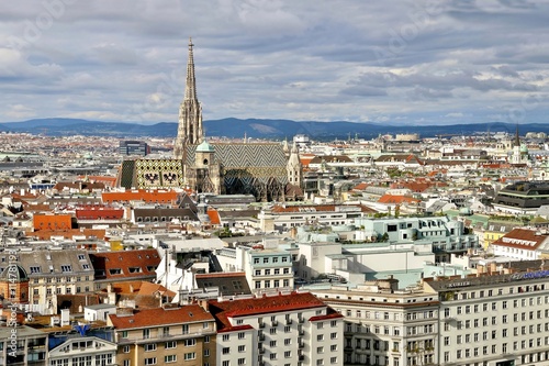 Wien Zentrum von oben, Stephansdom, City Center © ViennaFrame