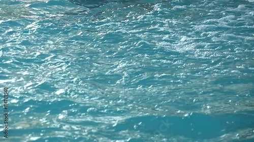 Wallpaper Mural Slow motion shot of a abstract water wave with bubbles Torontodigital.ca
