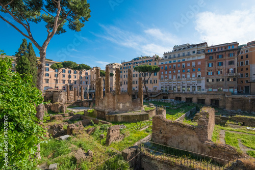 Rome, the capital of Italy. In this picture: Largo Argentina