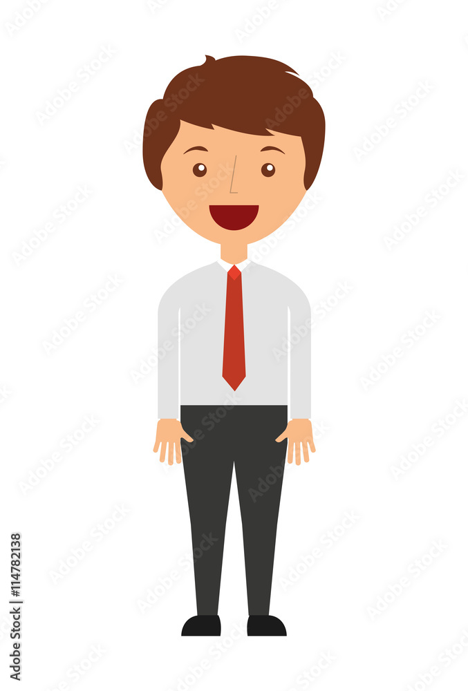 businessman avatar isolated icon design