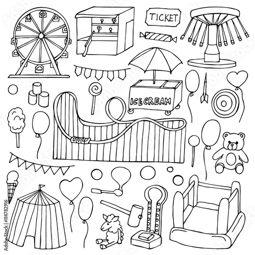 Attraction doodle Set