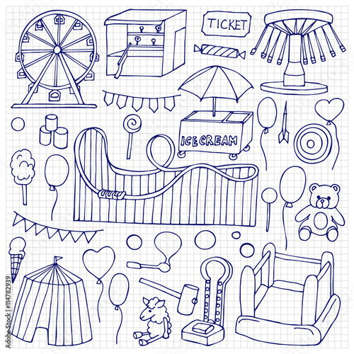 Attraction doodle Set