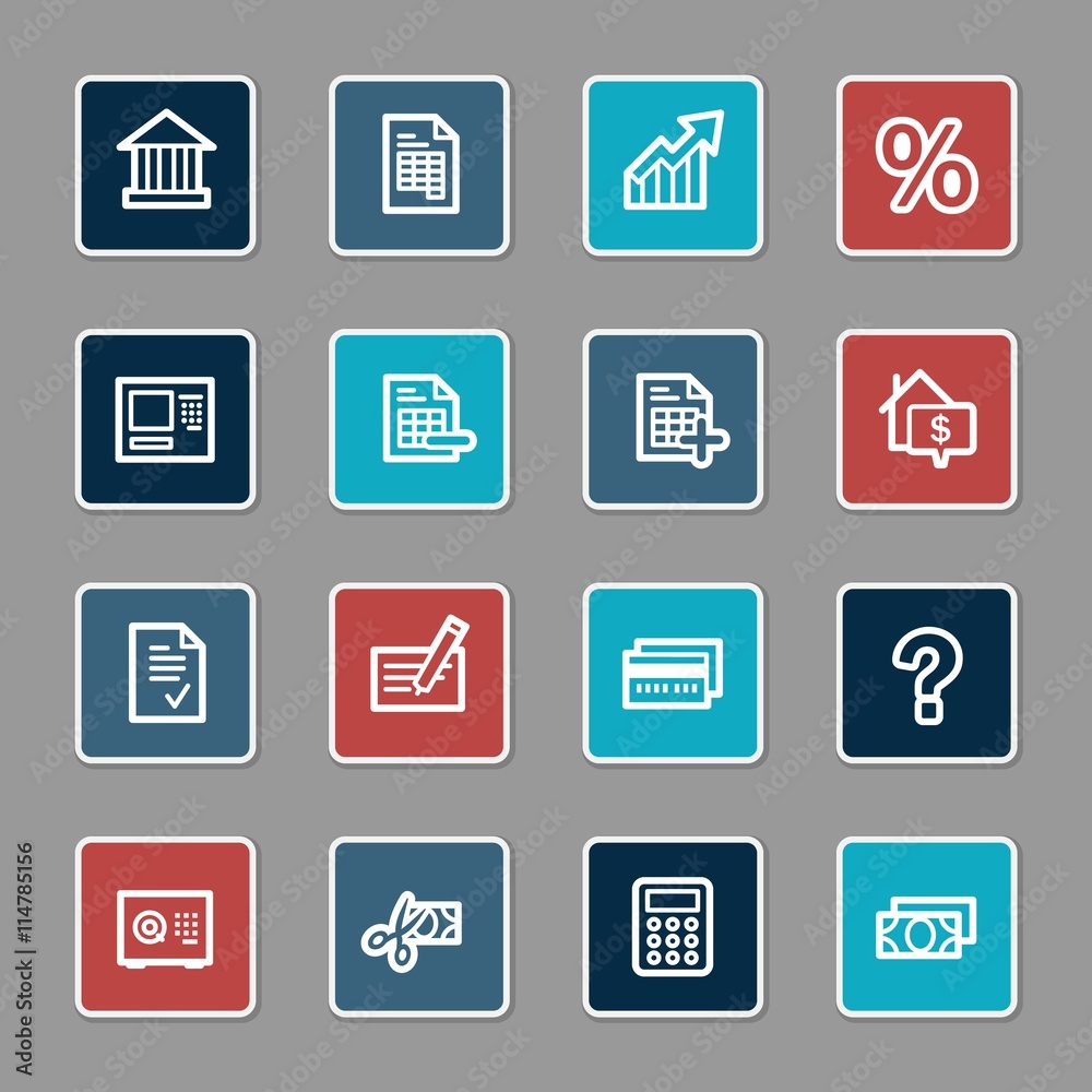 Finance and banking, credit card and cash, atm and rent, tax and Finance and banking, credit card and cash, atm and rent, tax and