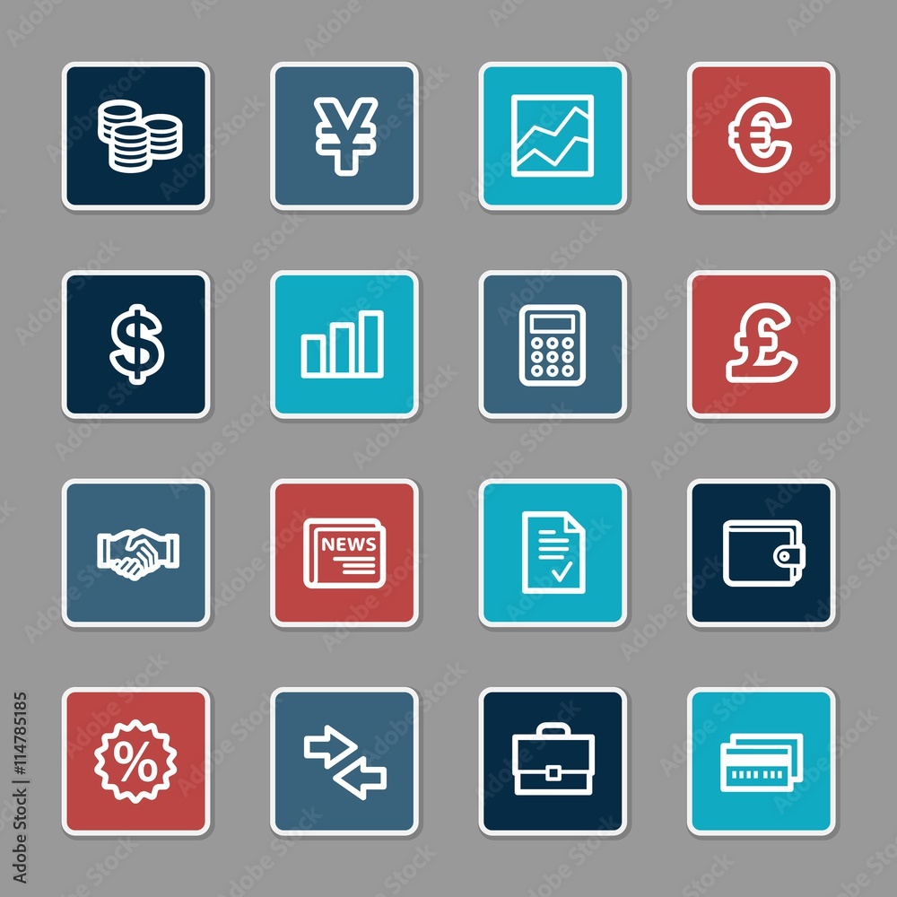 Finance web icons set Finance web icons set
