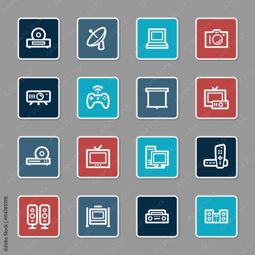 Electronic Appliances Web Icons