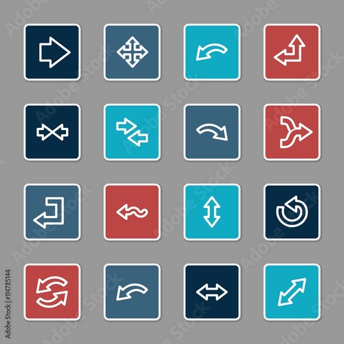 Arrows web icons.  Forward and go, exchange and recycling symbol © Sergiy Timashov