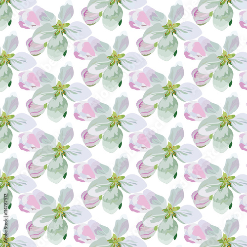 Vector Spring Floral pattern background. Flower bouquet vintage cover pattern. Flourish blossom flowers for fabrics, textile, card, wedding, invitation