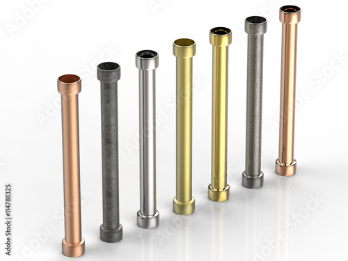 seven shades of metal pipes