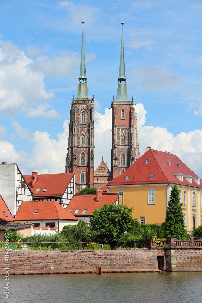 Obraz premium Ostrow Tumski, Wroclaw