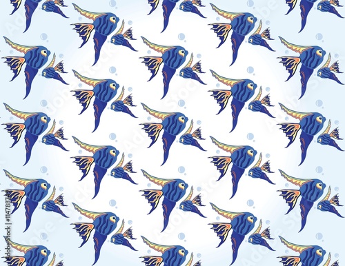 Vector Fish pattern background