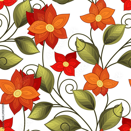 Vector Seamless Floral Pattern