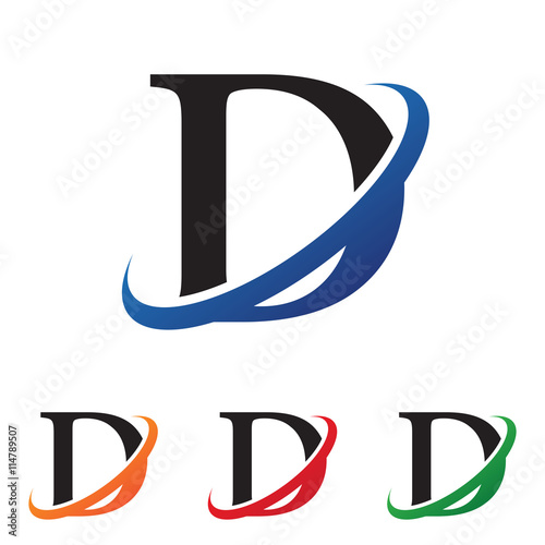 initial swoosh logo d