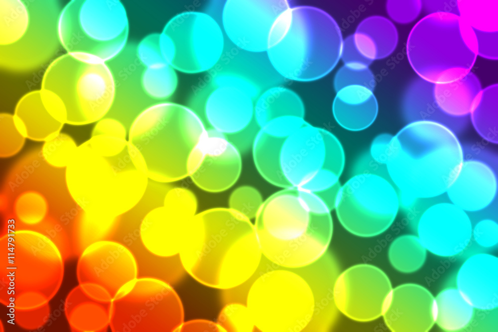Colourful bokeh background.