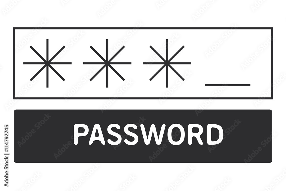 four digit password icon