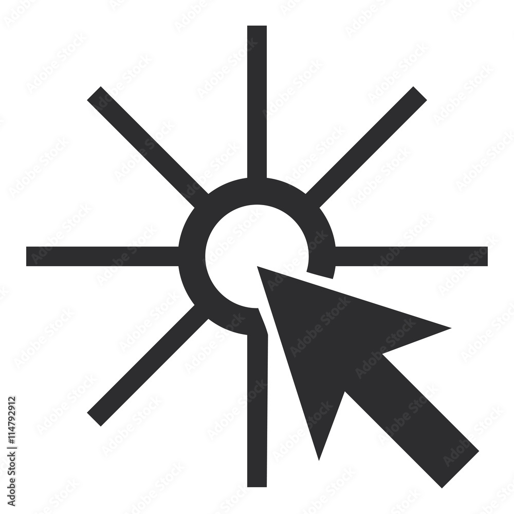 Obraz premium pointer arrow clicking icon