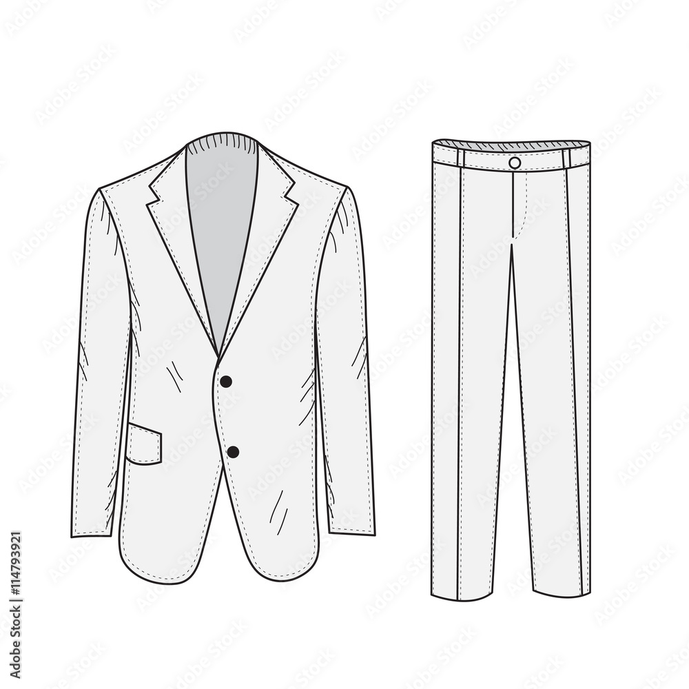 Mens Vector Blazer SVG Suit Jacket for Adobe Illustrator  Etsy UK  Mens  fashion illustration Technical drawing Flat drawings