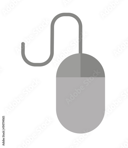 mouse computer isolated icon design