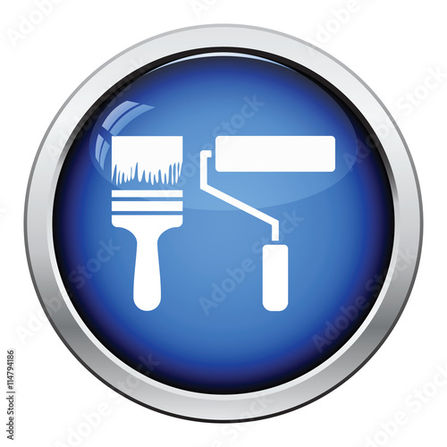 Icon of construction paint brushes
